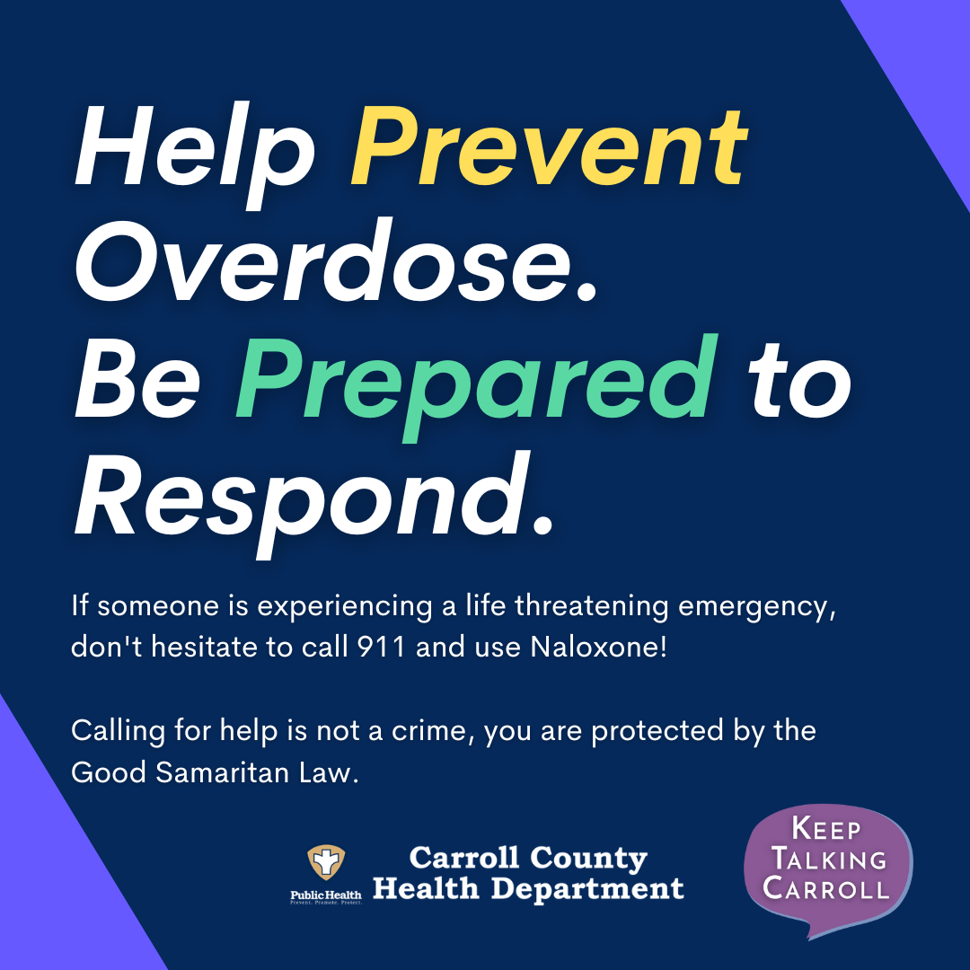 Help prevent overdose. Be prepared to respond.